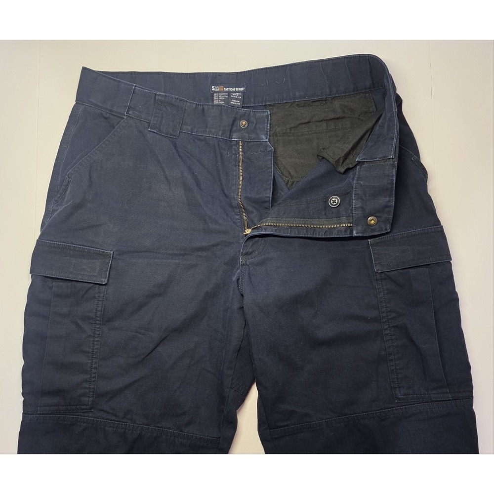 5.11 Tactical Mens Size XL (39 1/5)‎ Navy Blue Rip Stop Cargo Pants EMS